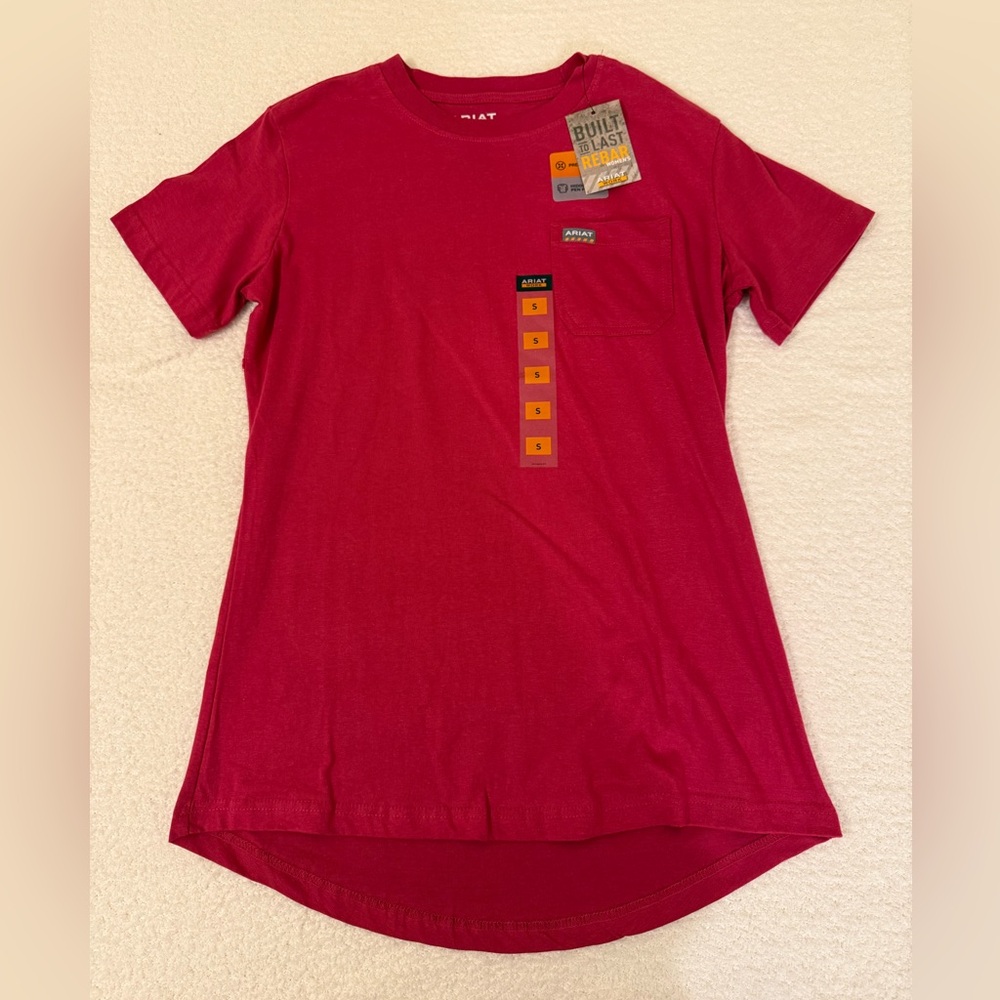 Ariat Classic Red Women’s Pocket Tee - NWT